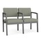 Lesro Lenox 2 Seat Tandem Seating W/ Arm, 43.5 in W 24.5 in L 32 in H LS2103 - alternate 1